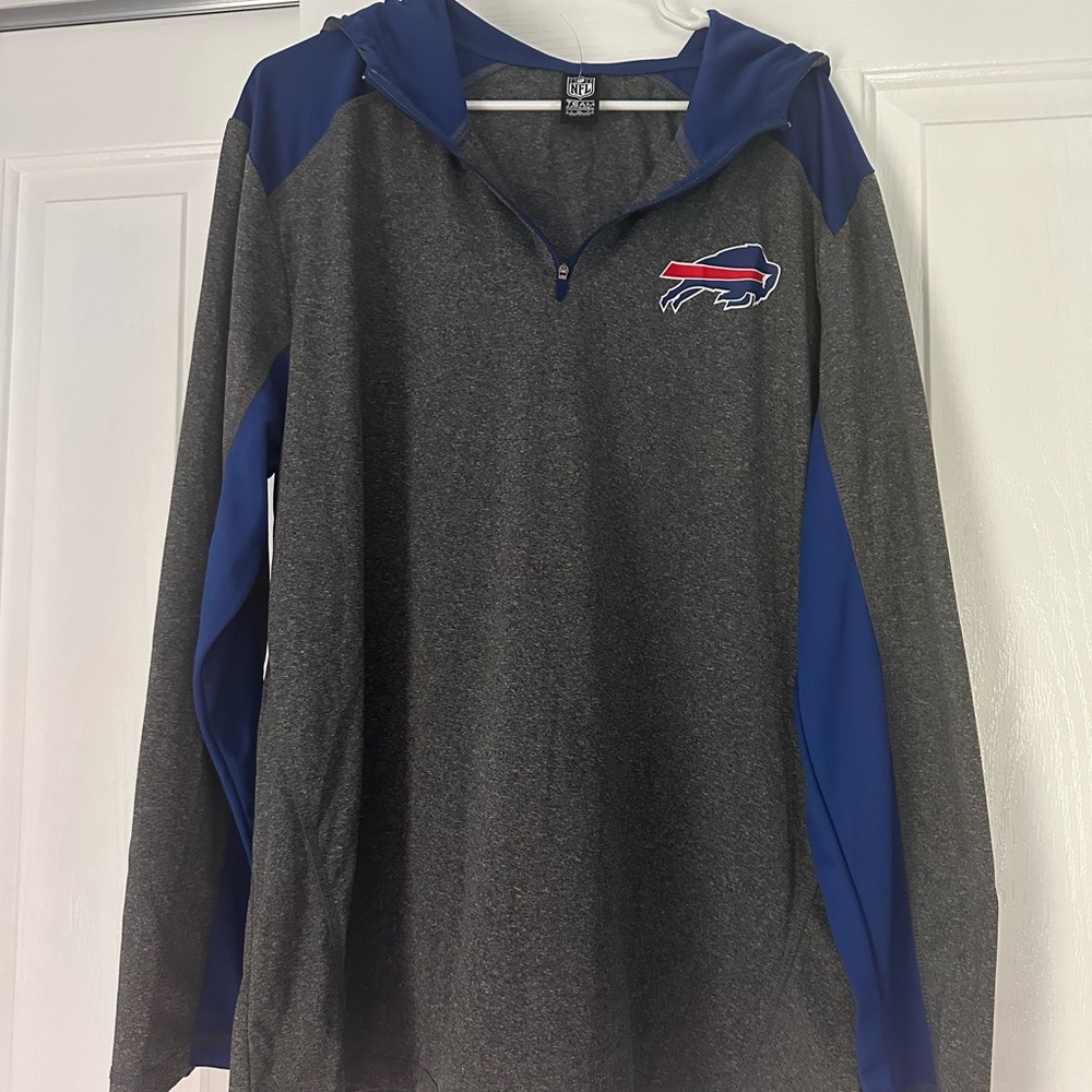 NFL  Buffalo Bills -Zip Hoodie NFL. Grey and blue …